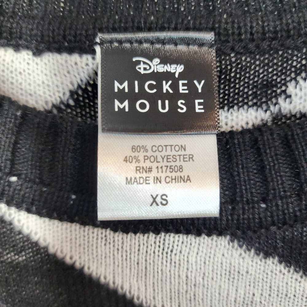 Disney's Mickey Mouse B&W Checkered Sweater. - Picture 3 of 5